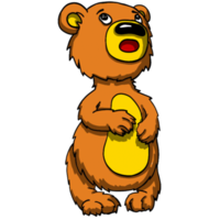 orso cartone animato animale png