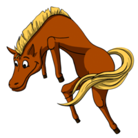 häst tecknad serie djur- png