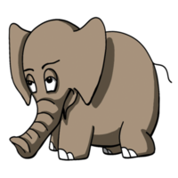 Elefant-Cartoon-Tier png