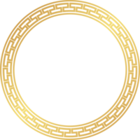 Chinese circle decorative round frame png