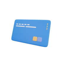 Debit card 3D illustration png