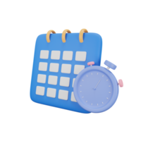 calendario 3d ilustración png