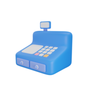 Cash Register 3D Illustration png