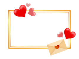 Valentine Frame Heart Background png