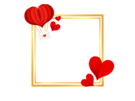 Valentine Love Frame Background png