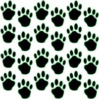 patrón de patas de perro. tema de mascotas. ideal para imprimir. Patrón de fondo png
