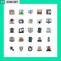 25 Creative Icons Modern Signs and Symbols of book website success web fall Editable Vector Design Elements