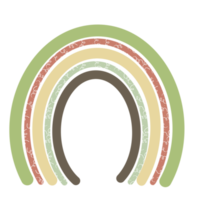 estilo de adesivo de arco-íris pastel boho png