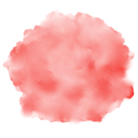 Color of the Year Living Coral Watercolor Paint Stain Background Circle png