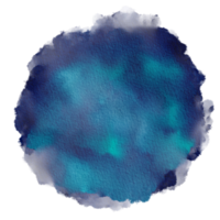 Farbe des Jahres klassischer blauer Aquarellfarbfleck-Hintergrundkreis png