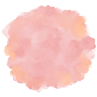 Color of the Year Rose Quartz Watercolor Paint Stain Background Circle png