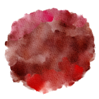 Color of the Year Marsala Watercolor Paint Stain Background Circle png