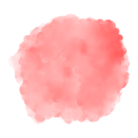 círculo de fondo de mancha de pintura de acuarela roja pastel png