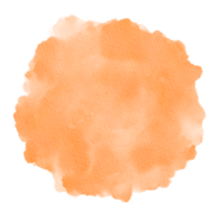 fundo de retângulo de textura abstrata aquarela laranja png