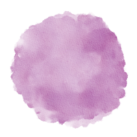 círculo de fundo de mancha de tinta aquarela roxo claro pastel png