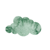 conception de nuage de couleur de l'eau png