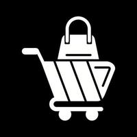 icono de vector de carrito de compras