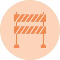 Road Block Vector Icon