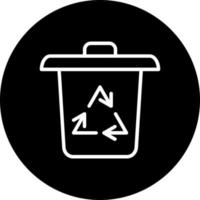 icono de vector de reciclaje