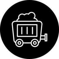 Mining Cart Vector Icon