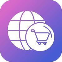 World Cart Vector Icon