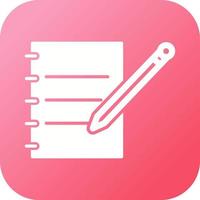 Notebook and Pen Vector Icon