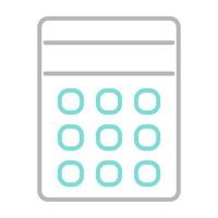 calculator icon, suitable for a wide range of digital creative projects. vector