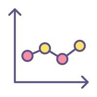 chart icon, suitable for a wide range of digital creative projects. vector