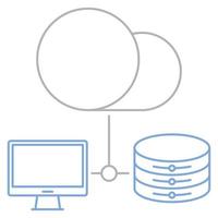 Database icon, suitable for a wide range of digital creative projects. vector