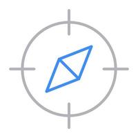 compass icon, suitable for a wide range of digital creative projects. vector