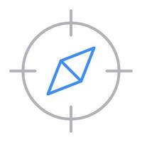 compass icon, suitable for a wide range of digital creative projects. vector