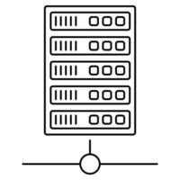 Databank icon, suitable for a wide range of digital creative projects. vector