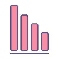 decrease icon, suitable for a wide range of digital creative projects. vector
