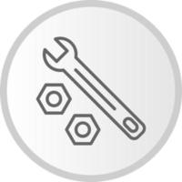 Wrench  And Bolt Vector Icon