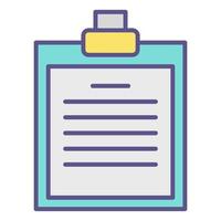 clipboard icon, suitable for a wide range of digital creative projects. vector