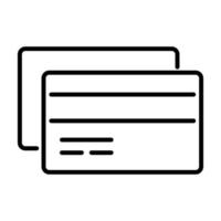 credit card icon, suitable for a wide range of digital creative projects. vector