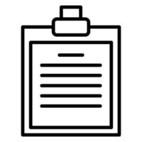 clipboard icon, suitable for a wide range of digital creative projects. vector