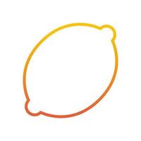 Lemon icon, suitable for a wide range of digital creative projects. vector