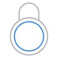 closed padlock icon, suitable for a wide range of digital creative projects. vector