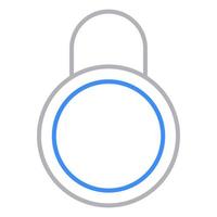 closed padlock icon, suitable for a wide range of digital creative projects. vector