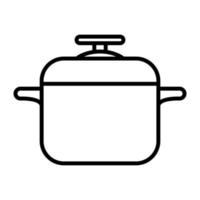 Pot icon, suitable for a wide range of digital creative projects. vector