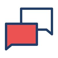 chat icon, suitable for a wide range of digital creative projects. vector