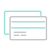 credit card icon, suitable for a wide range of digital creative projects. vector