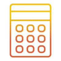 calculator icon, suitable for a wide range of digital creative projects. vector