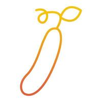 cucumber icon, suitable for a wide range of digital creative projects. vector