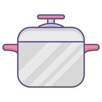 Pot icon, suitable for a wide range of digital creative projects. vector