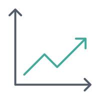 chart icon, suitable for a wide range of digital creative projects. vector