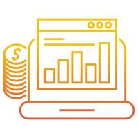 Business budget icon, suitable for a wide range of digital creative projects. vector