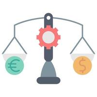 budget balance icon, suitable for a wide range of digital creative projects. vector