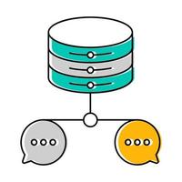 Big data icon, suitable for a wide range of digital creative projects. vector